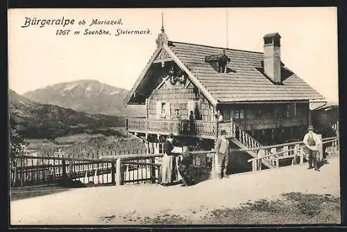 AK Mariazell, Gasthaus Bürgeralpe
