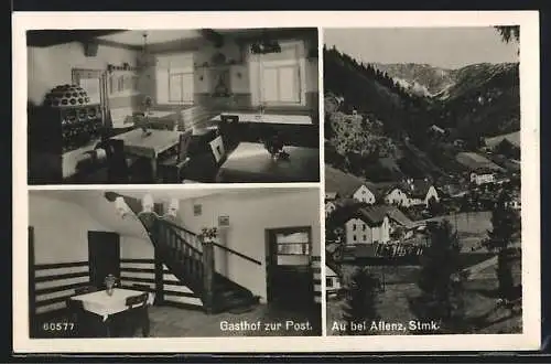 AK Turnau, Au, Gasthof zur Post, Teilansicht der Ortschaft