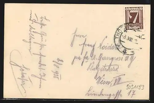 AK Alt-Aflenz, Strassenpartie an Gehöften