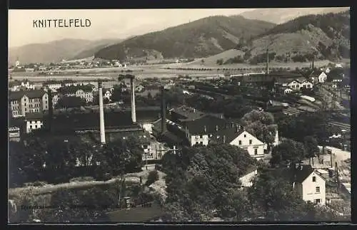 AK Knittelfeld, Totalansicht von einem Berg aus