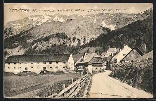 AK Seewiesen, Panorama mit Aflenzer Staritzen