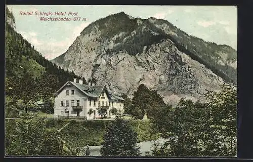 AK Weichselboden, Rudolf Schlegls Hotel Post