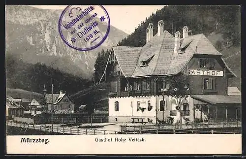AK Mürzsteg, Gasthof Hohe Veitsch