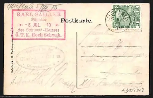 AK Mürzsteg, Gasthof Hohe Veitsch