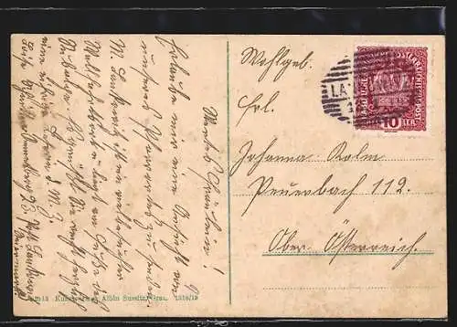 AK Lankowitz bei Köflach, Ortsansicht aus der Vogelschau