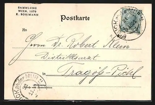 AK Bruck a. d. Mur, Bismarckstrasse mit Geschäften