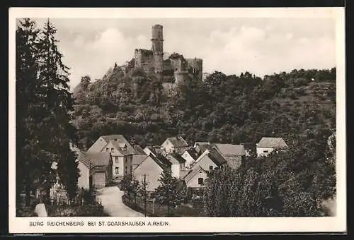 AK Landpoststempel Reichenberg über St. Goarshausen