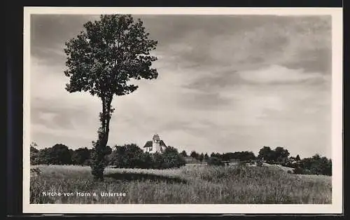 AK Landpoststempel Horn /Radolfzell Land