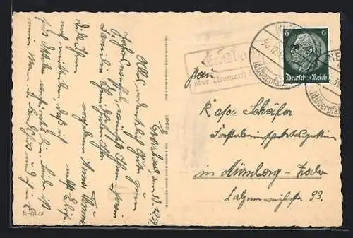 AK Landpoststempel Erasbach über Neumarkt i. d. Opf.