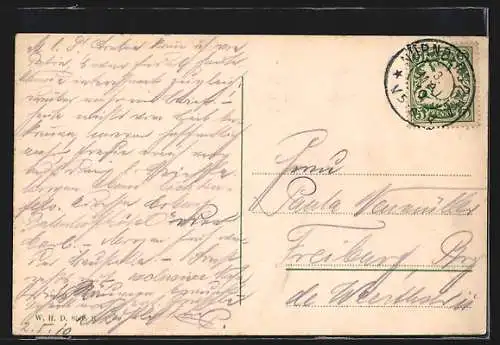 AK Nürnberg, Neues Theater mit Strassenbahn