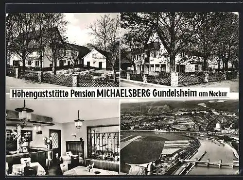 AK Gundelsheim am Neckar, Höhengaststätte Pension Michaelsberg