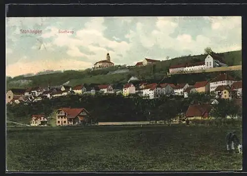 AK Stühlingen, Ortsansicht mit Stadtweg