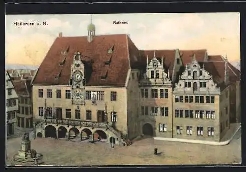 AK Heilbronn a. N., Partie am Rathaus