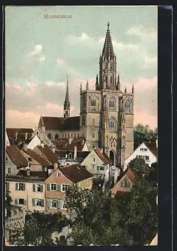 AK Konstanz, Blick auf das Konstanzer Münster