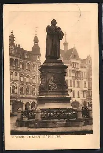 AK Eisenach, Blick auf das Lutherdenkmal