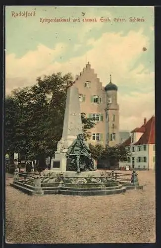 AK Radolfzell, Kriegerdenkmal, ehem. Schloss des Erzherzogs von Österreich