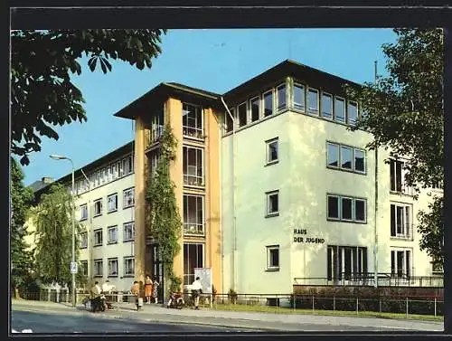 AK Frankfurt am Main, Haus der Jugend, Deutschherrenufer 12, Grossjugendherberge
