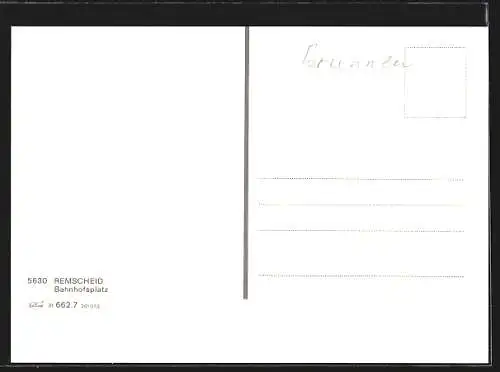 AK Remscheid, Hochhäuser am Bahnhofsplatz