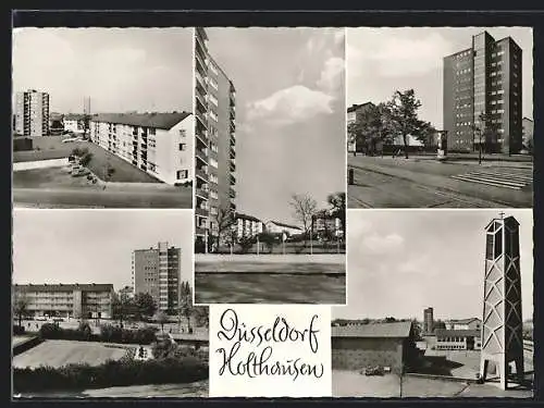 AK Düsseldorf-Holthausen, Blick auf die Neubauviertel