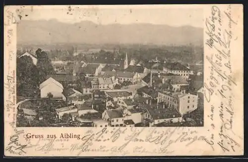 AK Aibling, Ortsansicht aus der Vogelschau