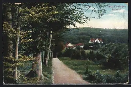 AK Bad Kissingen, Wegpartie am Claushof