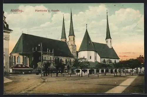 AK Altötting, Pfarrkirche und Kapelle