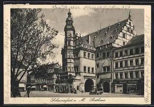 AK Schweinfurt am Main, Partie am Rathaus