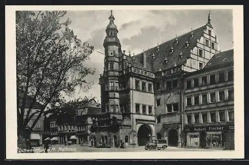 AK Schweinfurt am Main, Partie am Rathaus