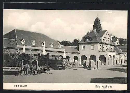 AK Bad Nauheim, Die drei Sprudel im Sprudelhof