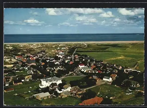 AK Norddorf /Amrum, Gesamtansicht vom Flugzeug aus