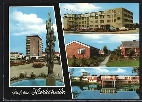 AK Harksheide, Rathaus, Friesen-Hotel, Sportlerheim, SOS-Kinderdorf