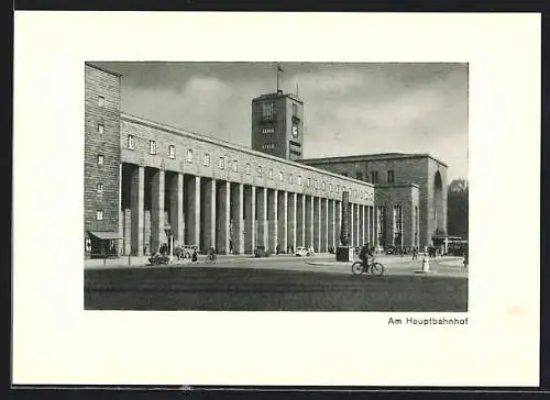 AK Stuttgart, Blick auf den Hauptbahnhof