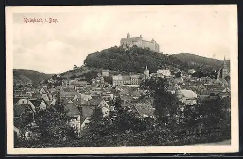 AK Kulmbach i. Bay., Ortsansicht mit dem Schloss