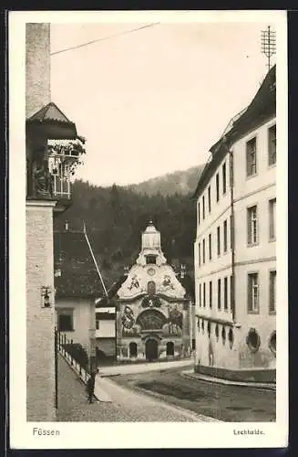 AK Füssen, Blick auf die Lechhalde