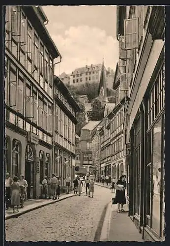 AK Blankenburg /Harz, Blick durch die Tränkestrasse