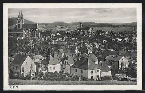 AK Cham, Gesamtansicht mit der Kirche