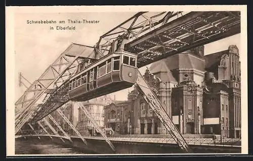 AK Elberfeld, Die Schwebebahn am Thalia-Theater