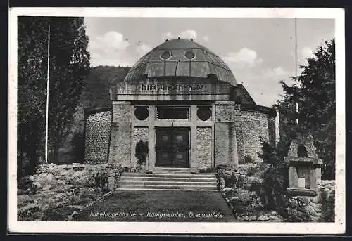 AK Königswinter, Die Nibelungenhalle auf dem Drachenfels