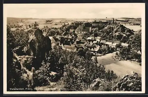 AK Waischenfeld /Fränk. Schweiz, Blick vom Harletstein