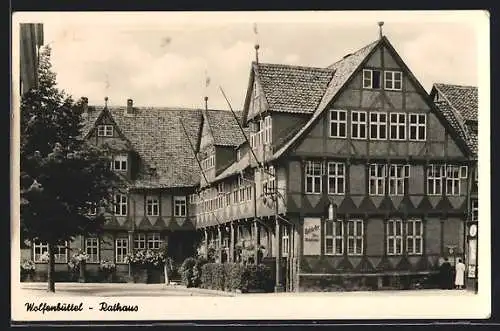 AK Wolfenbüttel, Rathaus mit Ratskeller