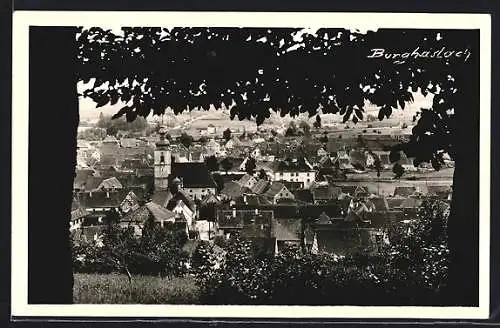 AK Burghaslach, Ortsansicht mit Kirche