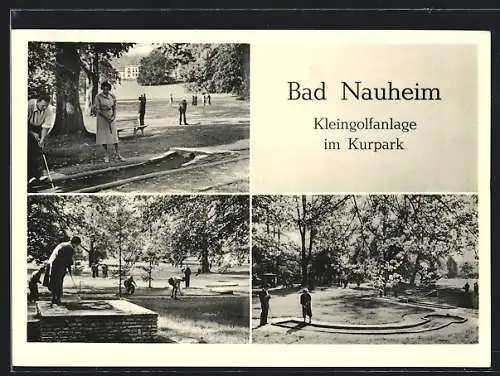 AK Bad Nauheim, Kleingolfanlage im Kurpark