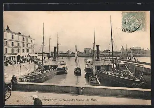 AK Honfleur, Station des Steamers du Havre