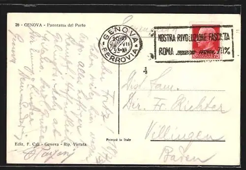 AK Genova, panorama del Porto