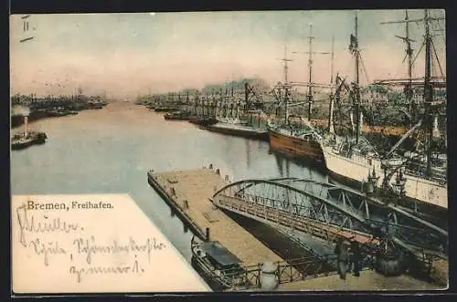 AK Bremen, Partie am Freihafen