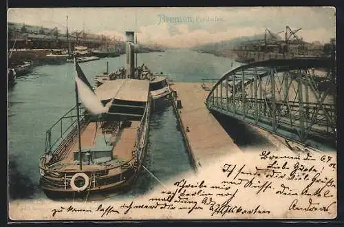 AK Bremen, Transportschiff am Freihafen