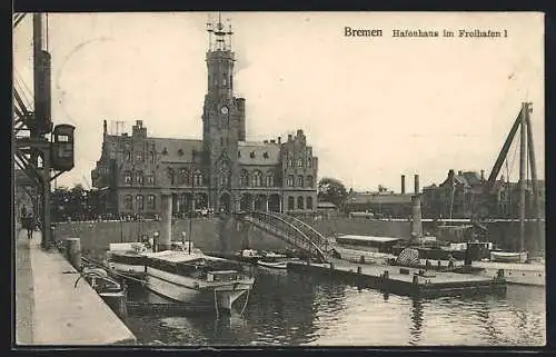 AK Bremen, Hafenhaus am Freihafen 1