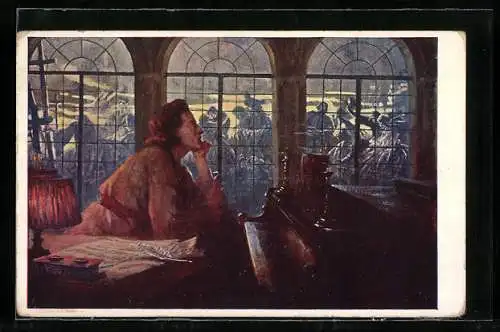 Künstler-AK Leo B. Eichhorn: Chapin, Nocturne