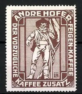 Reklamemarke Andre Hofer Feigen-Kaffee, vorzüglicher Kaffee-Zusatz, Standbild
