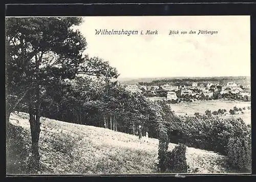 AK Berlin-Wilhelmshagen, Blick von den Püttbergen